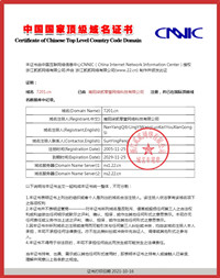 中国国家顶级域名证书